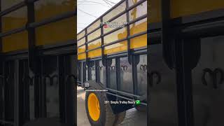 16Ft Simple Trolley Ready Hevay Loader ✅️〽️ agricultur automobile tractor viralvideo trending [upl. by Nobel]