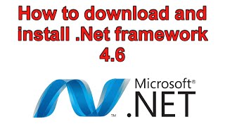 How to download and install Net framework 46 [upl. by Lednew]