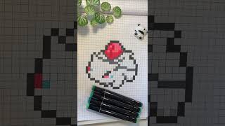 Ivysaur drawing pixel pixelart pokemon pixeldrawing [upl. by Eidderf]