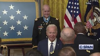 Biden blasted for walking out before end of Medal of Honor ceremony ‘Lack of respect’ [upl. by Enahpad]