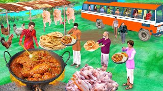 New Delhi Wala Ka Chicken Changezi Paratha Chicken Curry Street Food Hindi Kahaniya Moral Stories [upl. by Neliak]