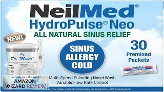 NeilMed HydroPulse Neo MultiSpeed Electric Pulsating Nasal Sinus Irrigation System with 30 Review [upl. by Etezzil]