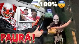 SCHERZI 100 HORROR al MC DRIVE PAUROSO 😈😱 [upl. by Hnoj]