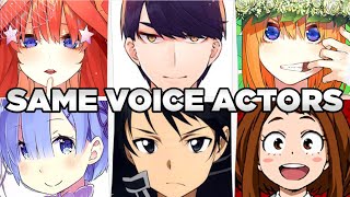 The Quintessential Quintuplets All Characters Japanese Dub Voice Actors Seiyuu Same Anime Characters [upl. by Levana441]