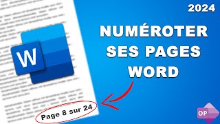 Numérotation de Page Automatique Word 2024  Tutoriel Débutant [upl. by Goodwin]