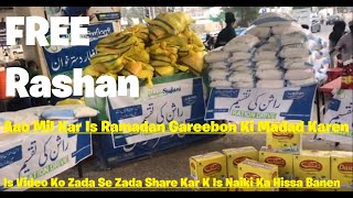 Free Rashan Distribution  Saylani Welfare Trust  Tariq Road Karachi  Free Ramadan Rashan Package [upl. by Sollie]