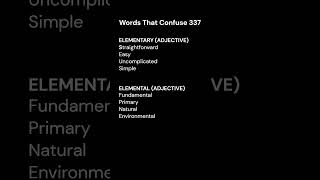 Words that confuse 337 [upl. by Lindly]