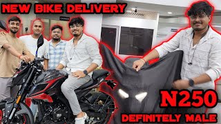 Apne group ki pehli N250❤️ New pulsar N250 2024  Delivery of N250  Best bike of bajaj❤️ PULSAR😍 [upl. by Ffilc142]