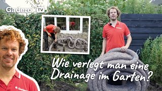 Wie verlegt man eine Drainage im Garten [upl. by Mila]