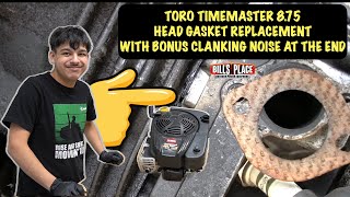 Timemaster Head Gasket Replacement 875 Briggs Engine 121S170127F1 BONUS CLANKING NOISE WHEN DONE [upl. by Akym206]