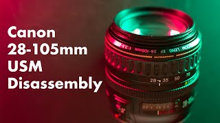 Canon 28105mm USM  Disassembly [upl. by Mairym]