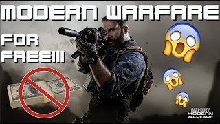 How to download MODERN WARFARE for FREE  COD MW 2019 [upl. by Saffier]