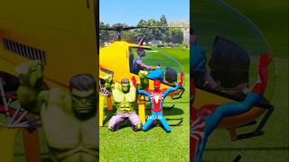 GTA V SUPERMAN SAVES SPIDERMAN amp HULK FROM KIDNAPPERS shorts gta5 [upl. by Wedurn]