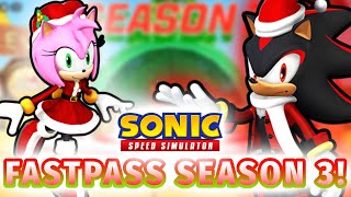 Fastpass Season 3  Holiday Shadow And Holiday Cheer Amy  Sonic Speed Simulator [upl. by Retniw]