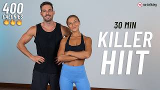 30 MIN KILLER HIIT Workout  Full Body Cardio No Equipment No Repeats [upl. by Intyrb]