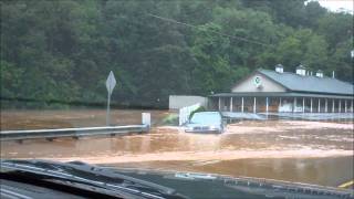 RT 61 flooded Through Paxinos [upl. by Murrah]