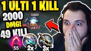 49 KILL 1 ULTI 2000 DMG  KADİM  TEK  NINJA CAITLYN 16 SN ULTI CDR DÜŞÜRME  KassadinsCreed [upl. by Sidell]