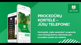 Mobilioji programėlė  Eglės sanatorija [upl. by Halak395]