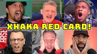 BEST COMPILATION  XHAKA RED CARD  LIVE WATCHALONG ARSENAL FANS CHANNEL [upl. by Onitrof]