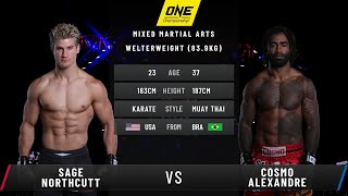 Sage Northcutt vs Cosmo Alexandre  Full Fight Replay [upl. by Asenej]