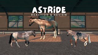 Equestrian Plays NEW Horse Game • Astride Review amp Reaction [upl. by Asil813]