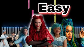 All Songs From Descendants The Rise of Red  Descendants 4 Easy on Piano [upl. by Kaazi]