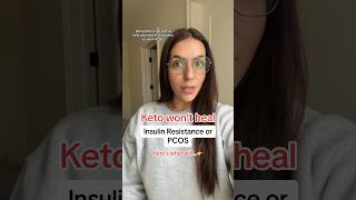 Keto won’t heal PCOS Insulin Resistance here’s what will pcos [upl. by Hairahcaz]