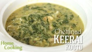 Chettinad Keerai Koottu  Recipe  Ventuno Home Cooking [upl. by Anai]