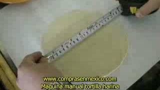 Maquina manual tortillas harina [upl. by Ahsiya]