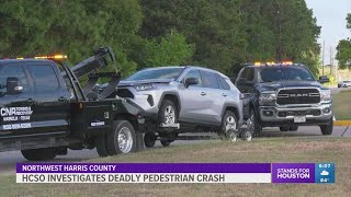 Woman hit killed by car in northwest Harris County sheriff says [upl. by Dey]