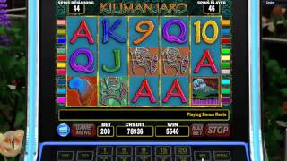 IGT Slots Kilimanjaro BONUS 135 FREE SPINES Big Win [upl. by Eerihs]