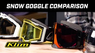 KLIM Snowmobile Goggles  Product Comparison [upl. by Maurili]