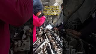 How To take Out the Cylinder Head Bolt Using A Magnetic Pickup Rod Tool mechanic automobile [upl. by Naujet]