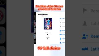 how to train John Stones eFootball 2025 99 full divines racikan jonh Stones eFootball 2025 shorts [upl. by Aibonez]