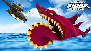 NEW HELICOPRION SHARK Gameplay  New Shark Update  Hungry Shark World Part 66 [upl. by Norab635]