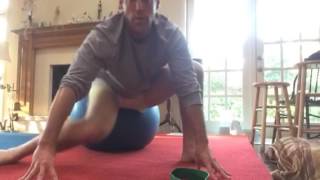 Swiss ball hip mobility [upl. by Lananna972]