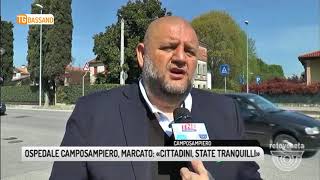 TG BASSANO 18042018  OSPEDALE CAMPOSAMPIERO MARCATO «CITTADINI STATE TRANQUILLI» [upl. by Hooge640]