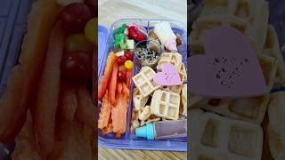 APPLE crumble and WAFFLE lunchboxes mom lunchboxideaskids asmr lunchbox [upl. by Aneela885]