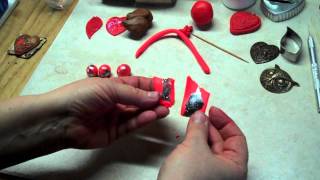 Brass Stampings as Clay Molds Conditioning Polymer Clay [upl. by Koeninger]