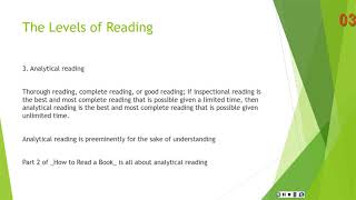 Mortimer Adler How to Read a Book Chapter 2 [upl. by Euqilegna]