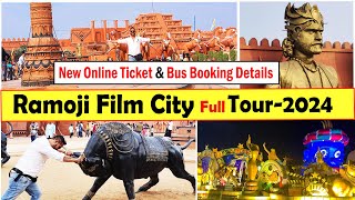 Ramoji Film City Tour 2024  New Online Ticket Booking and Bus Service Information  Hyderabad Tour [upl. by Lesab]