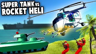 SUPER TANK vs NEW Rocket Helicopter Ravenfield Modded Gameplay [upl. by Reyna]