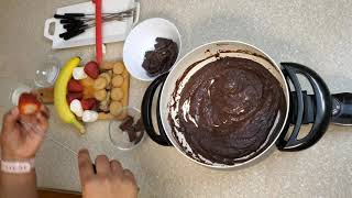 Chocolate Fondue Recipe FoodandFlavorsWithAparna [upl. by Jemmy438]