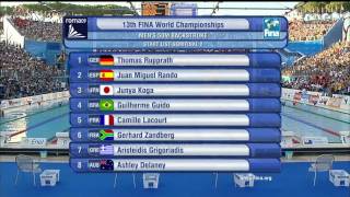 2009 FINA World Swimming ChampionshipsMens 50m Backstroke Semifinals [upl. by Yeltsew211]