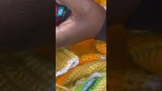 Day271 crochet temperatureblanket2024 trending trendingreels knitting diycrochet diy craft [upl. by Dlanar601]