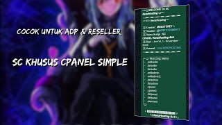 SC CPANEL GRATIS  ANTI PASARAN  NO SCAN  SC CPANEL TERBARU 2024 [upl. by Ahsiyt593]