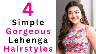 4 New amp Gorgeous Open Hairstyles For Lehenga  Simple Hairstyle [upl. by Lymann]