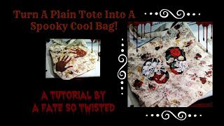 Revamp A Plain Canvas Bag Into A Spooky Cool Tote [upl. by Frances]