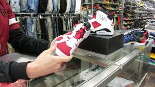 Nike Air Jordan Retro Carmine 6 at Street Gear  Hempstead NY [upl. by Illehs433]