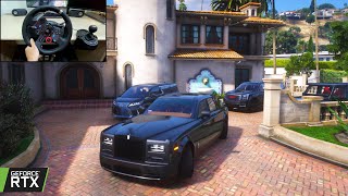 GTA 5  RollsRoyce Phantom VII SWB Black Piano  RUSSIAN MAFIA CONVOY  MAFIA GANG WAR [upl. by Eniliuqcaj226]